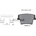 Kit pastiglie freno posteriore TEXTAR - 2220903