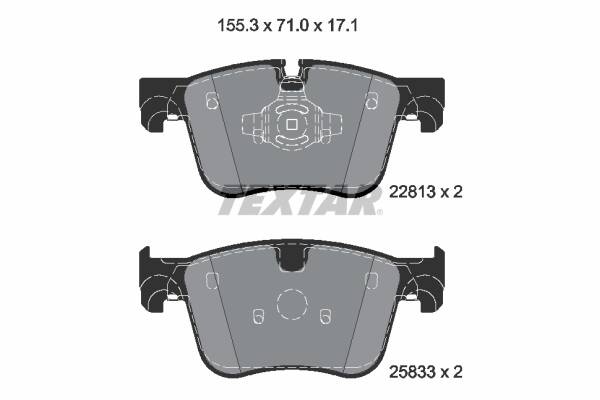Front brake pad set