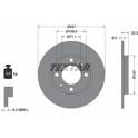Brake disc set (2) TEXTAR - 92055003