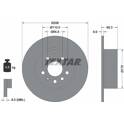 Brake disc set (2) TEXTAR - 92075703