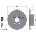 Brake disc set (2) TEXTAR - 93104700