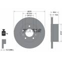 Brake disc set (2) TEXTAR - 93104800