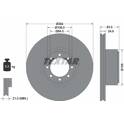 Brake disc set (2) TEXTAR - 93175300