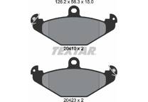 Rear brake pad set