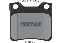 Rear brake pad set