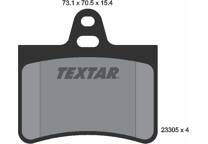 Rear brake pad set