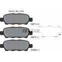 Rear brake pad set TEXTAR - 2387101