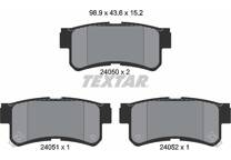 Rear brake pad set