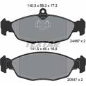 Rear brake pad set TEXTAR - 2448701