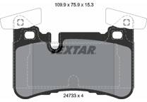 Rear brake pad set