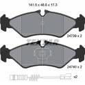 Rear brake pad set TEXTAR - 2473901