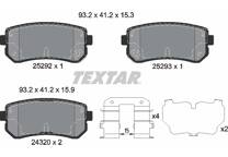 Rear brake pad set