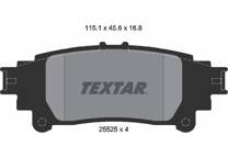 Rear brake pad set