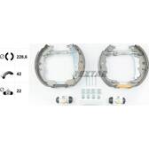 Remmenset, trommelrem TEXTAR - 84069300