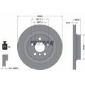 Set van 2 remschijven TEXTAR - 92274503