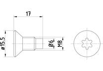 Satz mit 2 Schraube, Bremsscheibe