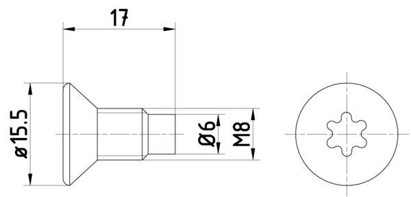 Brake drums (2-wheel set) Bolt, brake disc