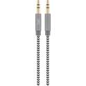 Cavo audio Jack nylon 3,5 mm 1m TNB TNB - 934527