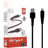 Cavo USB/USB-C 1m nero TNB TNB - 934535