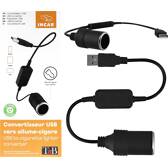 USB Converter to Black TNB Cigar Light TNB - 936078