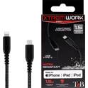 USB Cable / Lightning 1.5m Black TNB XTREM WORK TNB - 936079