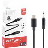 Câble USB-C vers Jack 3,5mm 1,20m TNB TNB - 934546