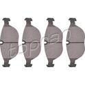 Front brake pad set (4 pcs) TOPRAN - 110 538