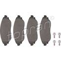 Front brake pad set (4 pcs) TOPRAN - 208 904