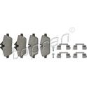 Front brake pad set (4 pcs) TOPRAN - 501 142