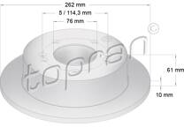 Rear brake disc
