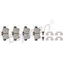Rear brake pad set (4 pcs) TOPRAN - 722 832