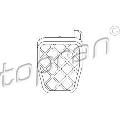 Revêtement de pédale de frein TOPRAN - 112 247