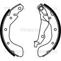 Brake Shoe Set TRISCAN - 8100 21611
