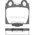 Bremsbelagsatz hinten TRISCAN - 8110 13042