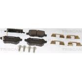 Bremsbelagsatz hinten TRISCAN - 8110 24019
