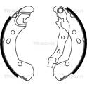 Bromsbackar, sats TRISCAN - 8100 14002