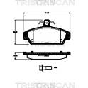 Bromsbelägg fram TRISCAN - 8110 17023