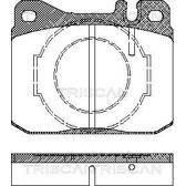 Bromsbelägg fram TRISCAN - 8110 23238