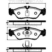Bromsbelägg fram TRISCAN - 8110 29023