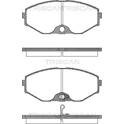 Front brake pad set TRISCAN - 8110 14037