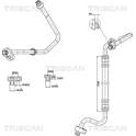 High-/Low Pressure Line, air conditioning TRISCAN - 9010 29047
