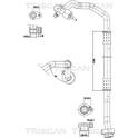 High-/Low Pressure Line, air conditioning TRISCAN - 9010 29050