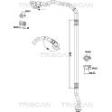 High-/Low Pressure Line, air conditioning TRISCAN - 9010 29068
