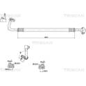 High-/Low Pressure Line, air conditioning TRISCAN - 9010 29128