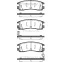 Rear brake pad set TRISCAN - 8110 24015