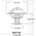 Termostato, refrigerante TRISCAN - 8620 10088