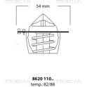Termostato, refrigerante TRISCAN - 8620 11088