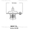 Termostato, refrigerante TRISCAN - 8620 11682