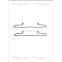 Tillbehörssats, skivbromsbelägg TRISCAN - 8105 101594