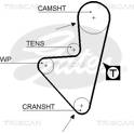 Timing Belt TRISCAN - 8645 5127xs